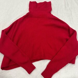 red hollister sweater size extra small